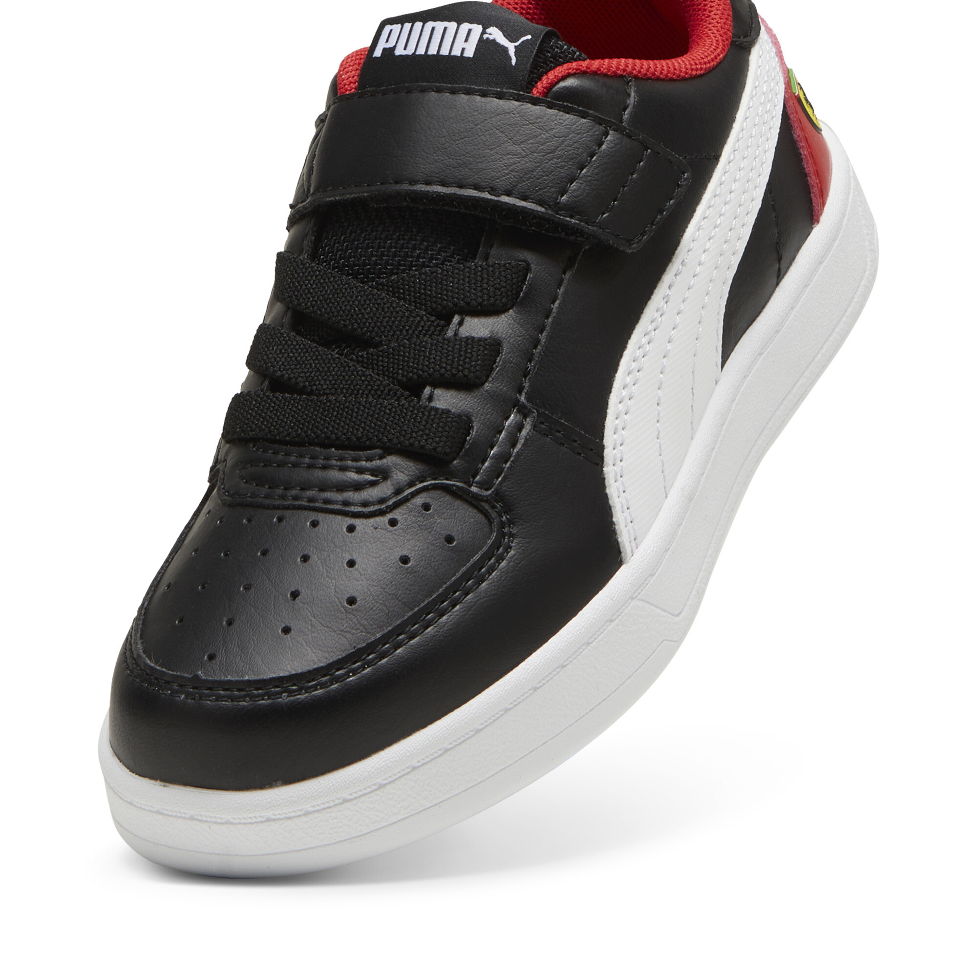 Puma Scuderia Ferrari Caven 2.0 Kids' Sneakers, Black, Size 32.5, Shoes