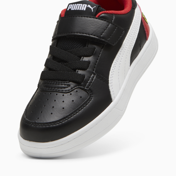 Tenis para niños Scuderia Ferrari Caven 2.0, PUMA Black-PUMA White-Rosso Corsa, large-MEX