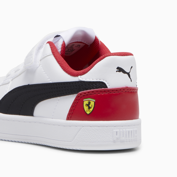 Tenis para niños Scuderia Ferrari Caven 2.0, PUMA White-PUMA Black-Rosso Corsa, large-MEX