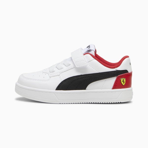 Tenis para niños Scuderia Ferrari Caven 2.0, PUMA White-PUMA Black-Rosso Corsa, large-MEX