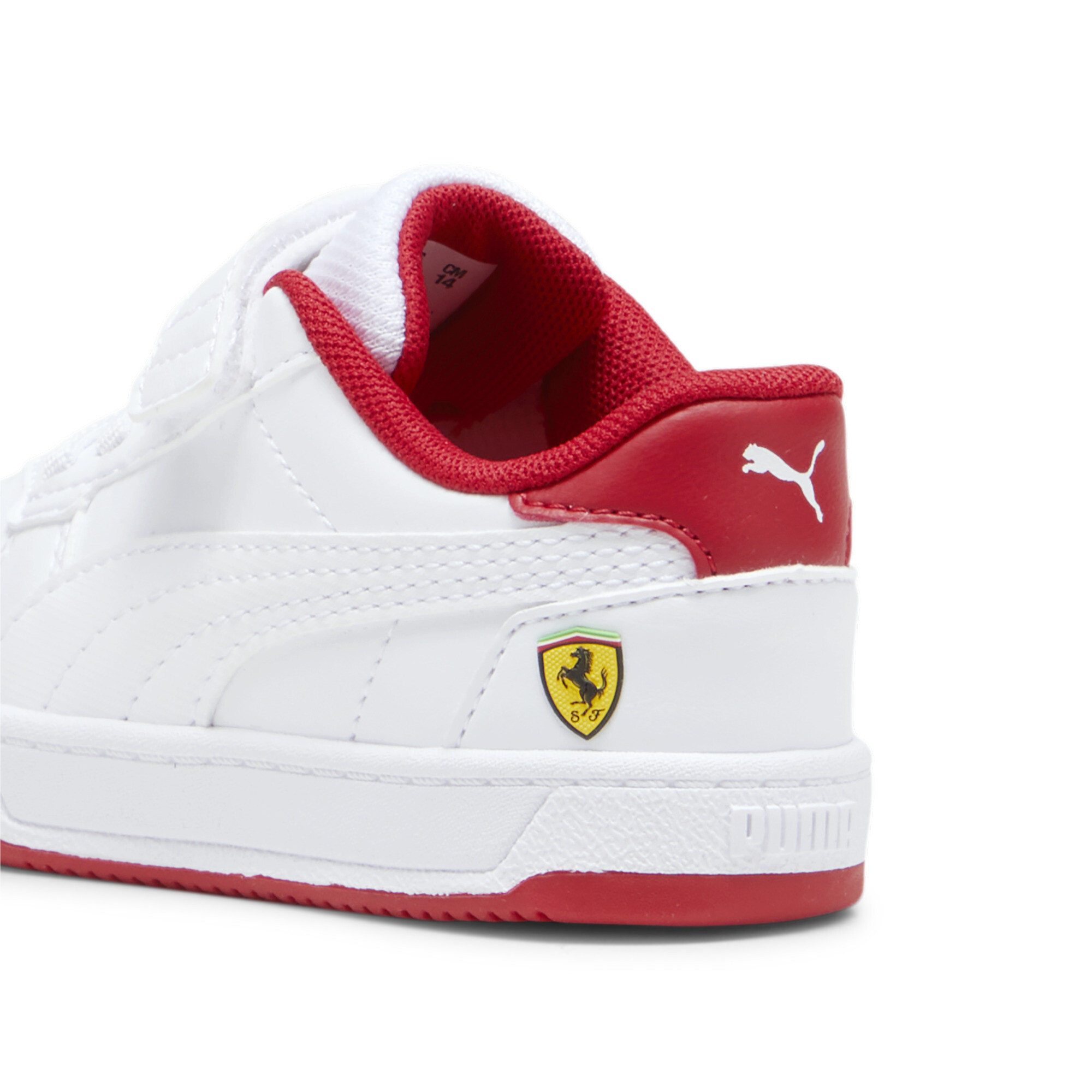 Puma Scuderia Ferrari Caven 2.0 Toddlers' Sneakers, White, Size 26, Shoes