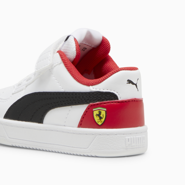 Tenis para bebés Scuderia Ferrari Caven 2.0, PUMA White-PUMA Black-Rosso Corsa, large-MEX