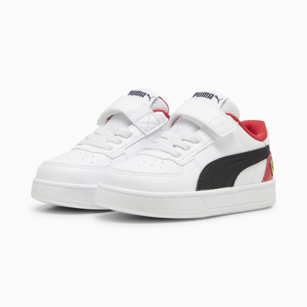Tenis para bebés Scuderia Ferrari Caven 2.0, PUMA White-PUMA Black-Rosso Corsa, large-MEX