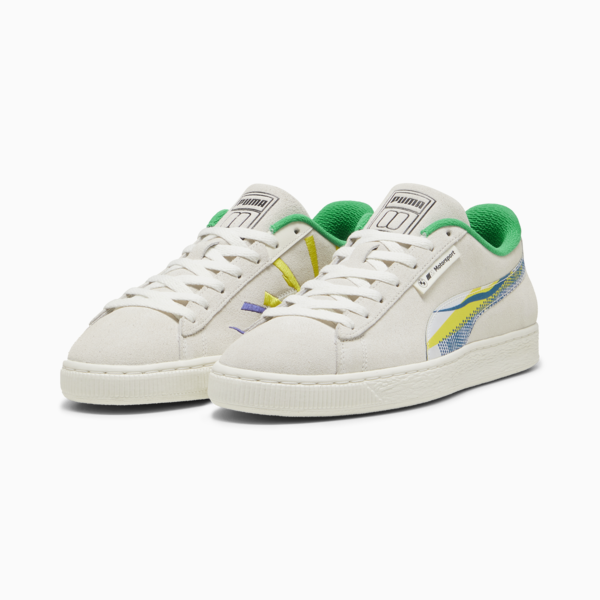 BMW MMS Suede Lichtenstein, Warm White-PUMA Green, large-ZAF