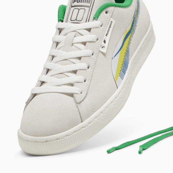 BMW MMS Suede Lichtenstein, Warm White-PUMA Green, large-ZAF
