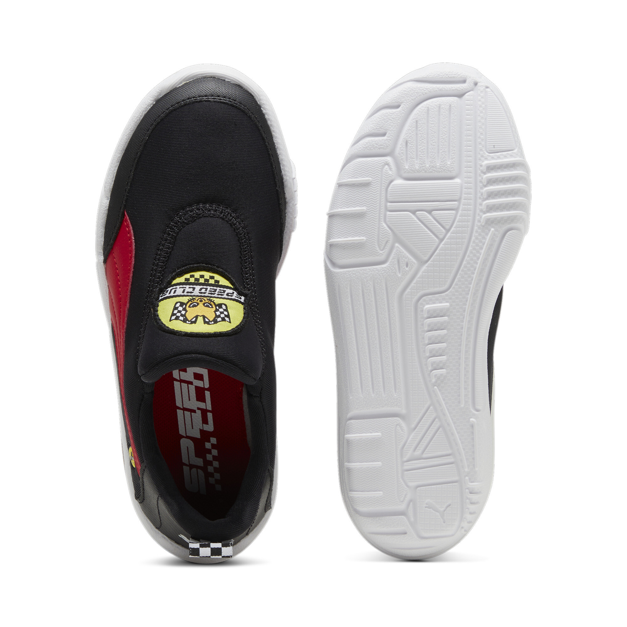 Puma Scuderia Ferrari Bao Kart Kids' Motorsport Shoes, Black, Size 34, Shoes