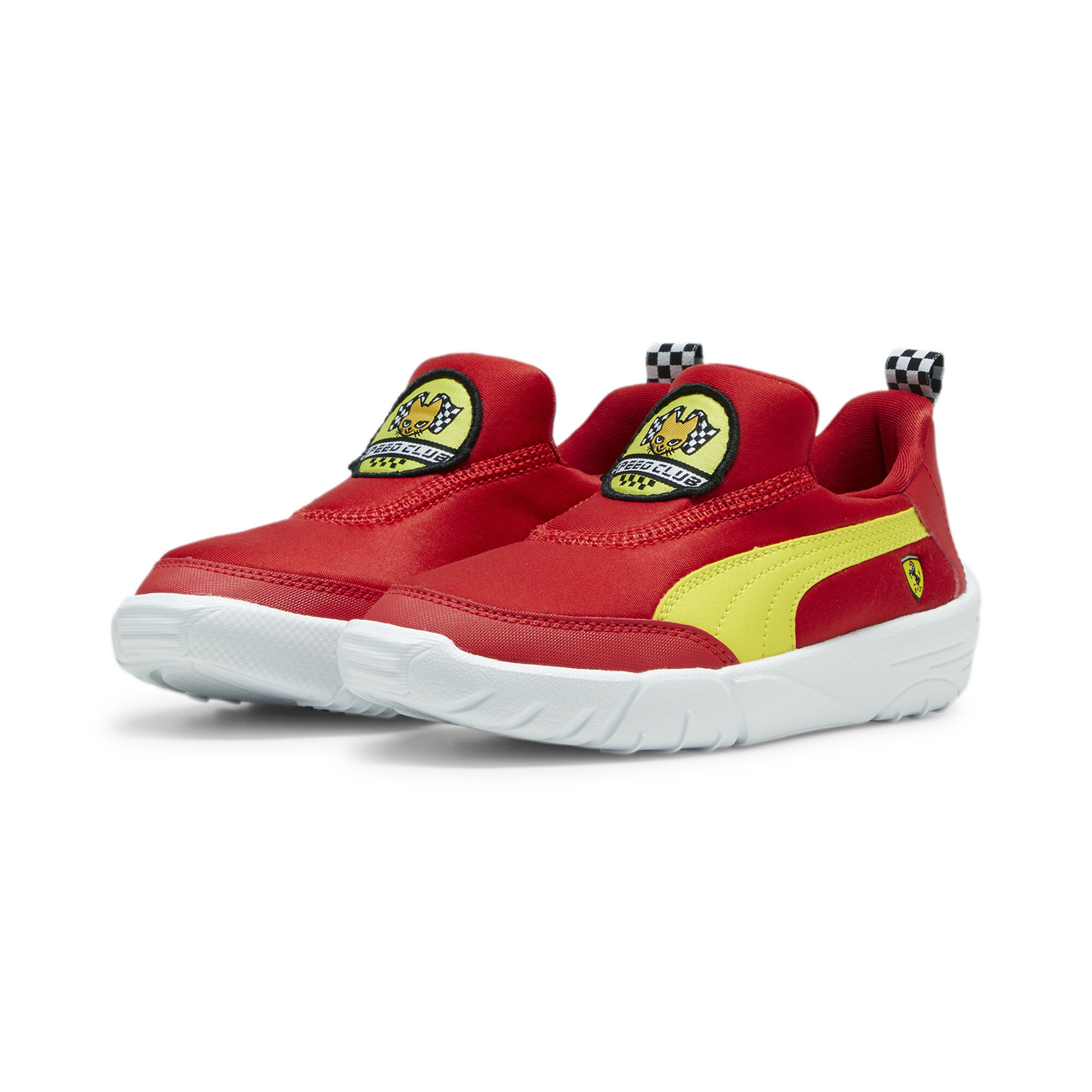 Puma Scuderia Ferrari Bao Kart Kids' Motorsport Shoes, Red, Size 35, Shoes