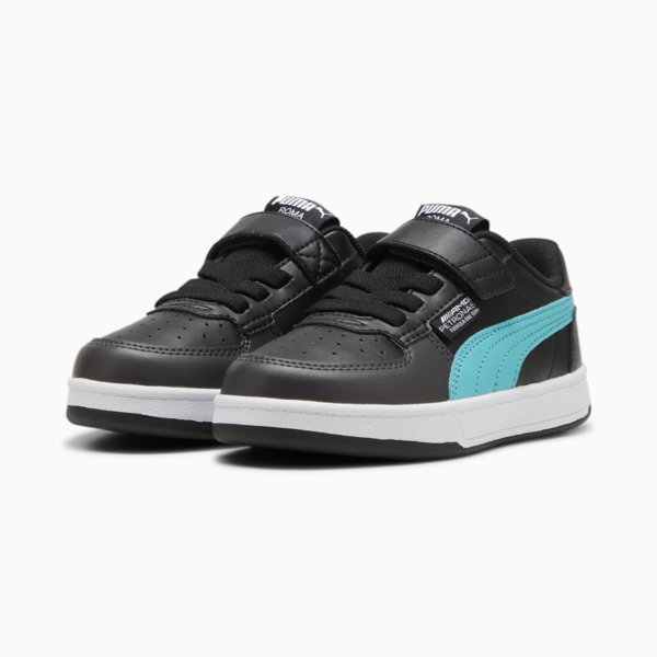 Mercedes-AMG PETRONAS Caven 2.0 Kids' Sneakers, PUMA Black-Sheen Green, large-ZAF