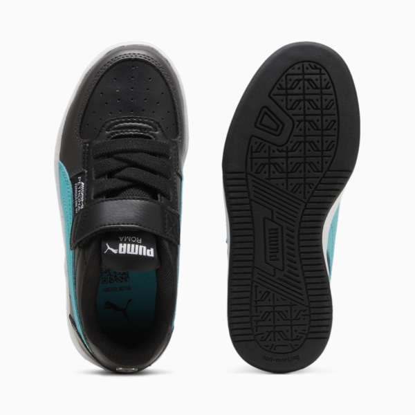 Mercedes-AMG PETRONAS Caven 2.0 Kids' Sneakers, PUMA Black-Sheen Green, large-ZAF