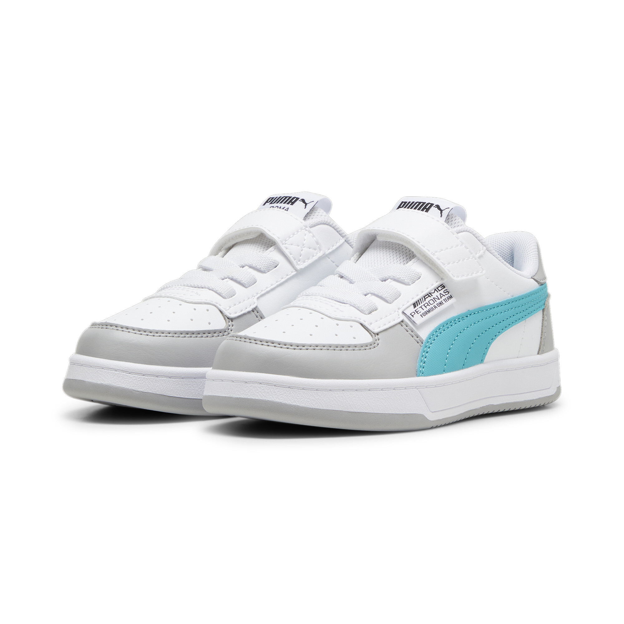 Puma Mercedes-AMG PETRONAS Caven 2.0 Kids' Sneakers, White, Size 35, Shoes