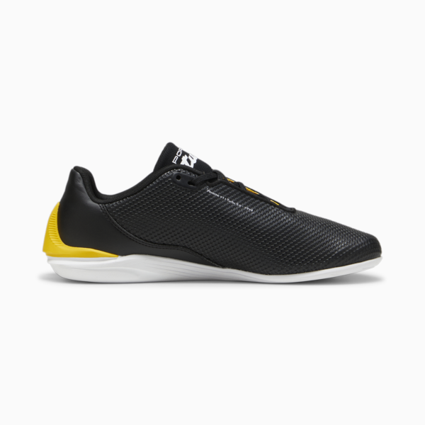 Porsche Legacy Drift Cat Decima Driving Shoes, PUMA Black-Sport Yellow, large-ZAF