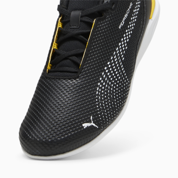 Porsche Legacy Drift Cat Decima Driving Shoes, PUMA Black-Sport Yellow, large-ZAF