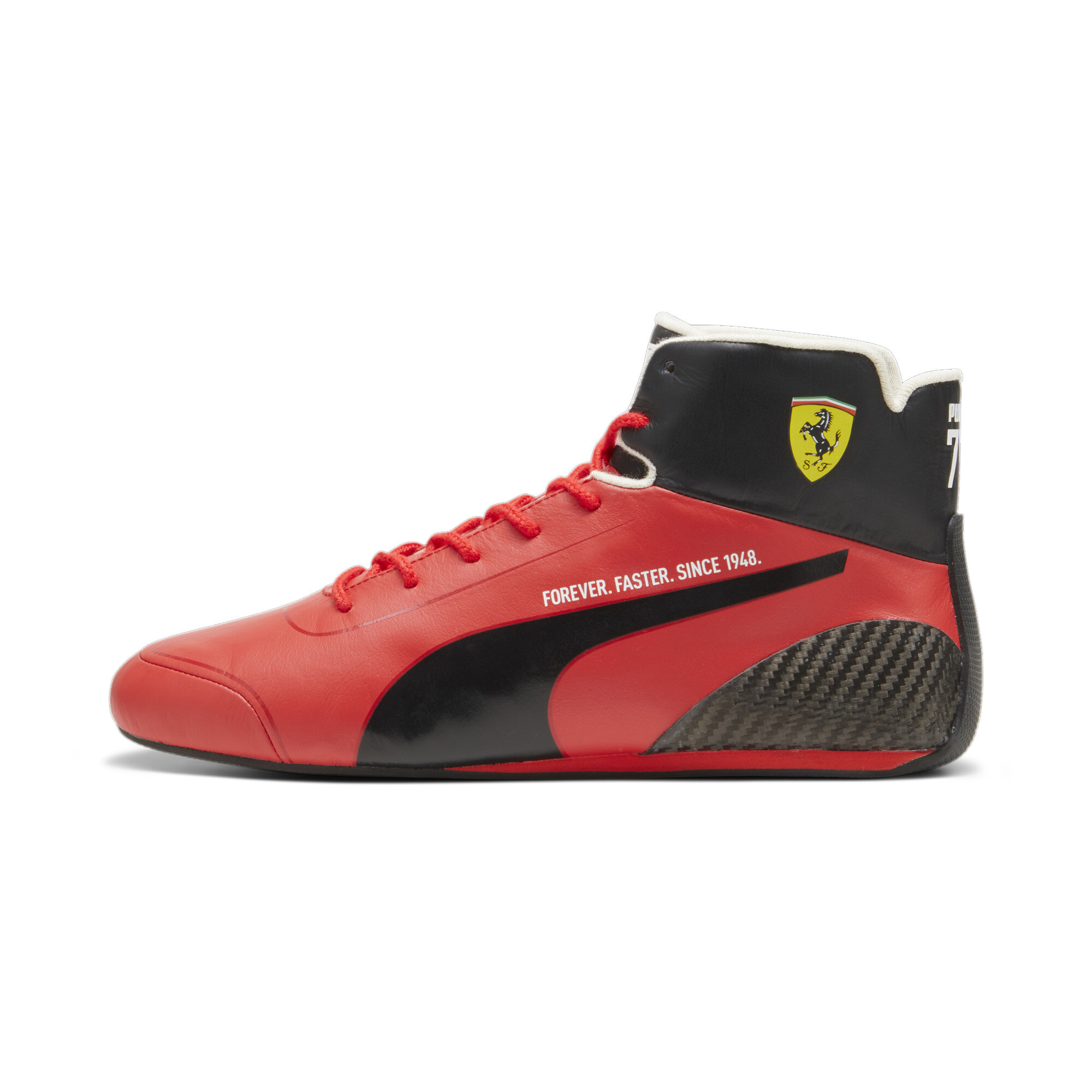 Men's Puma Scuderia Ferrari Speedcat Pro Charles Leclerc 75 Year Driving Shoes, Red, Size 41, Shoes