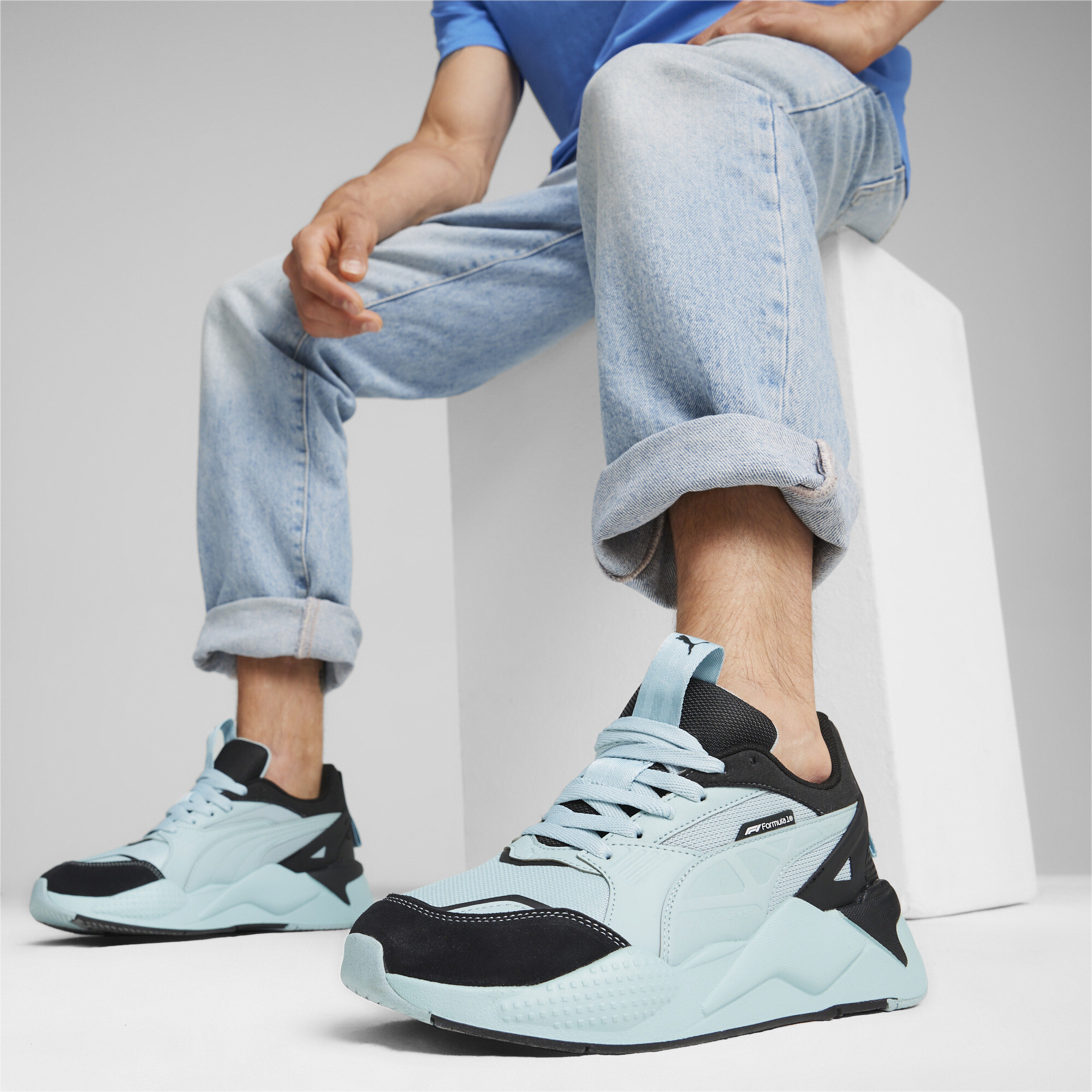 Puma X F1Â® RS-X T Sneakers, Blue, Size 40.5, Shoes