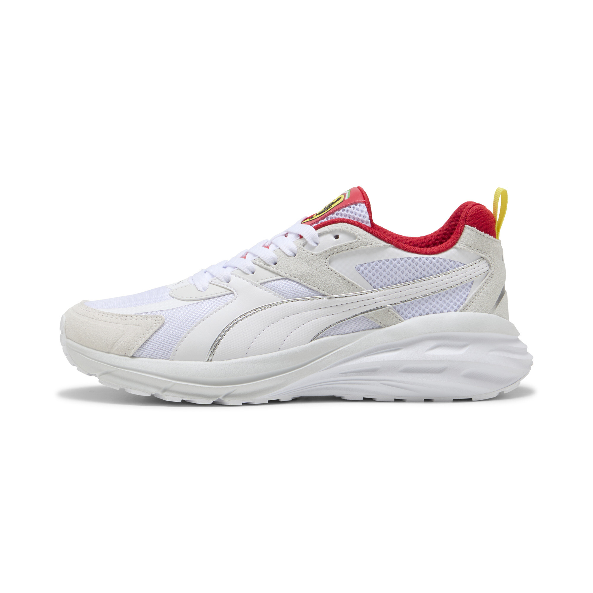 Puma Scuderia Ferrari HP Hypnotic Sneakers Unisex Schuhe | Mit Plain | White/Feather Gray | Größe: 44.5