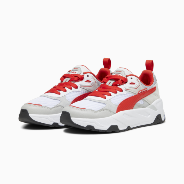 F1® Trinity Youth Sneakers, PUMA White-Pop Red, large-ZAF