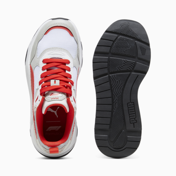 F1® Trinity Youth Sneakers, PUMA White-Pop Red, large-ZAF