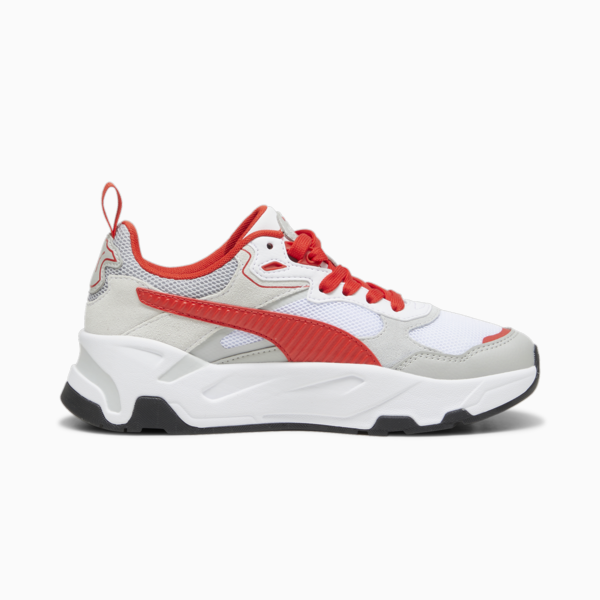 F1® Trinity Youth Sneakers, PUMA White-Pop Red, large-ZAF
