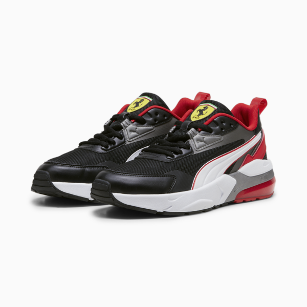 Zapatillas Ferrari VIS2K, PUMA Black-Rosso Corsa, large-ARG