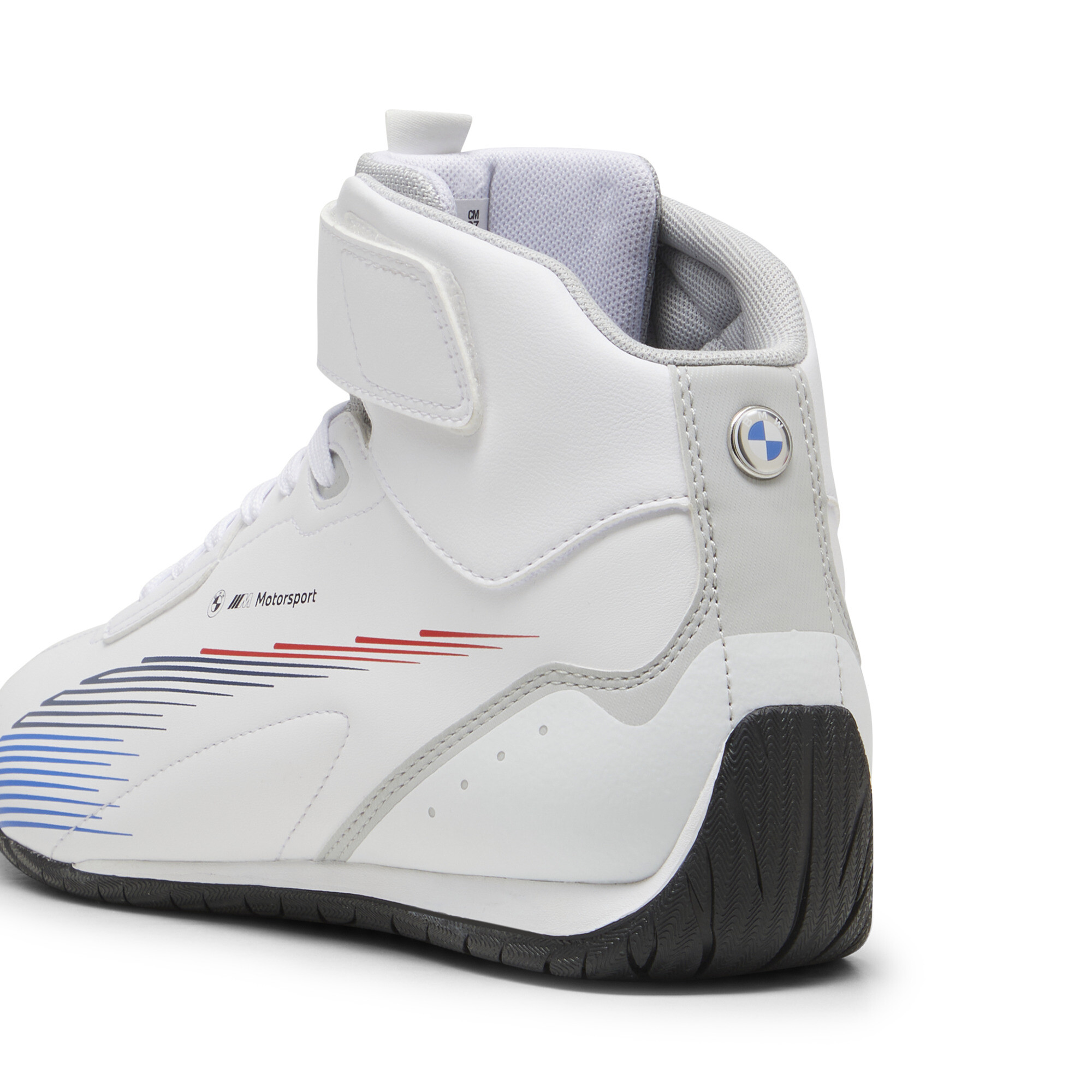 Puma BMW M Motorsport Neo Cat Mid 2.0 Shoes Unisex, White, Size 42.5, Shoes