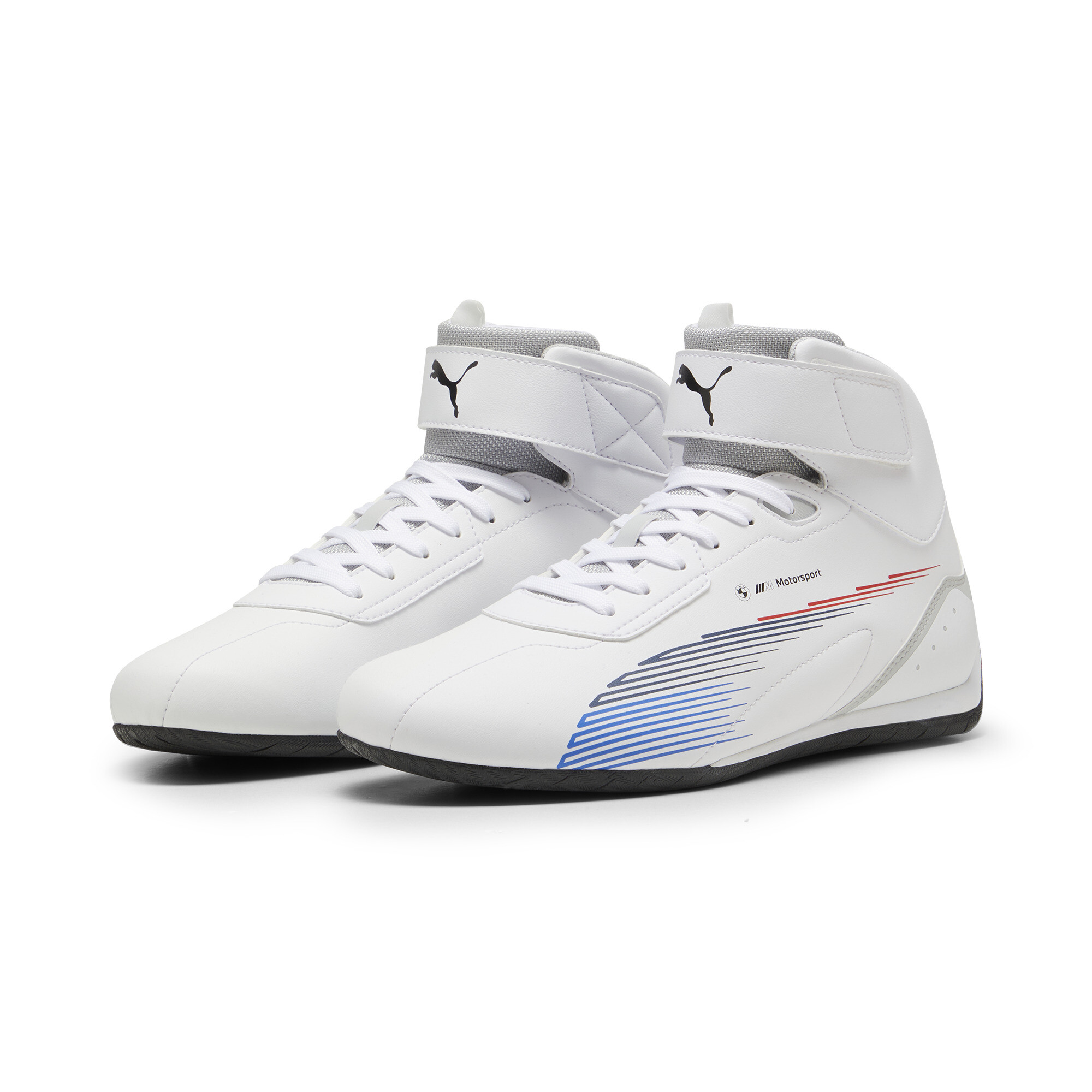 Puma BMW M Motorsport Neo Cat Mid 2.0 Shoes Unisex, White, Size 42.5, Shoes