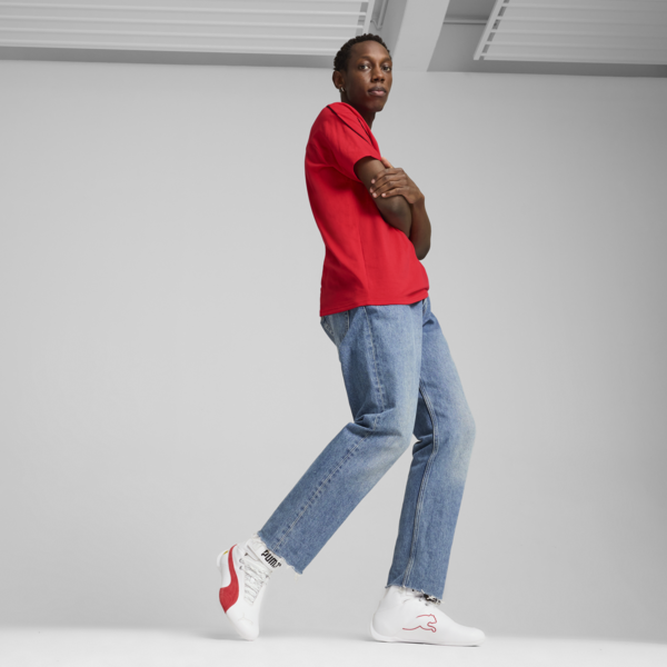 Scuderia Ferrari Future Cat Mid Sneakers, PUMA White-Rosso Corsa, large-MEX