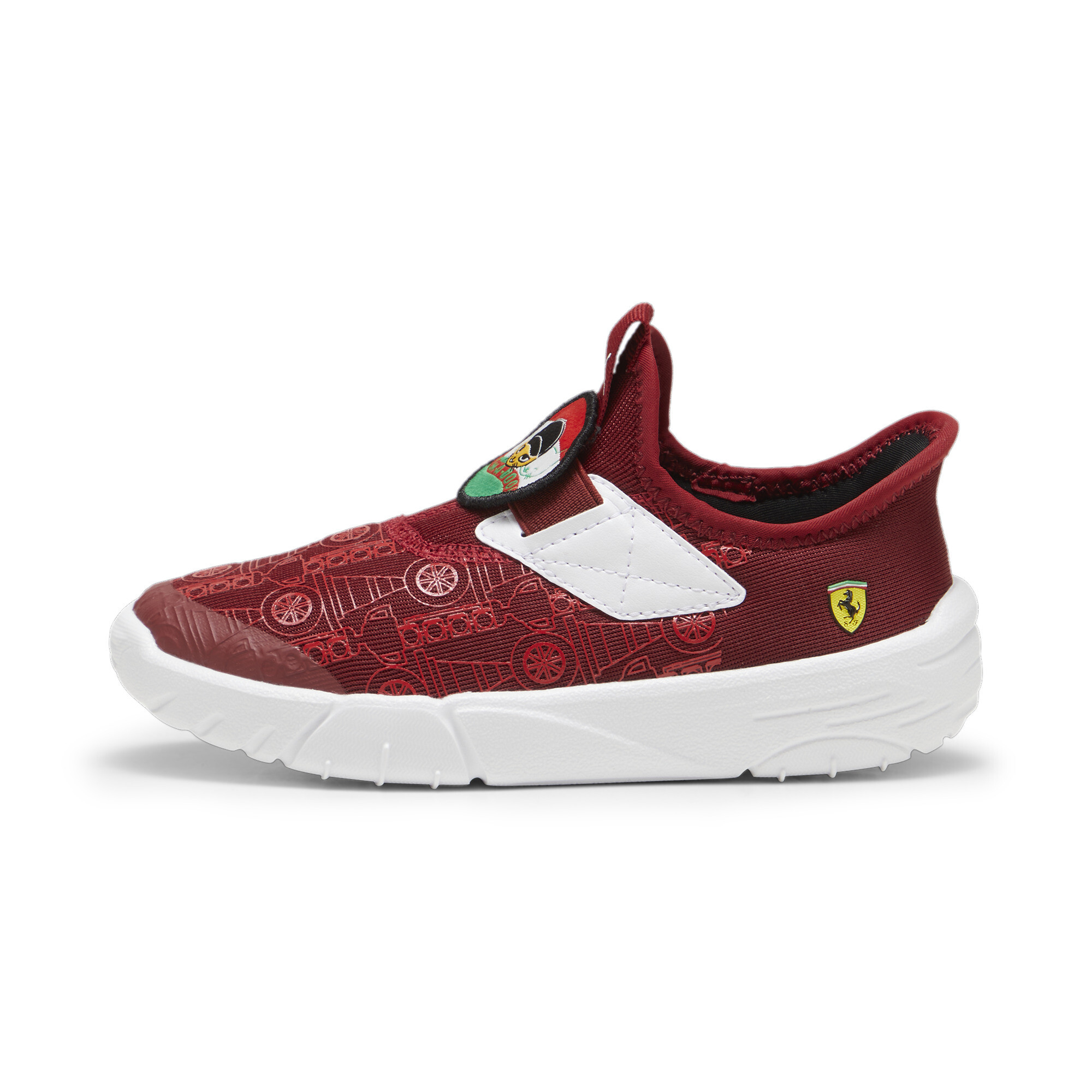 Puma Scuderia Ferrari Slipkart Sneakers Kinder Schuhe | Mit Plain | Intense Red/Rosso Corsa | Größe: 28