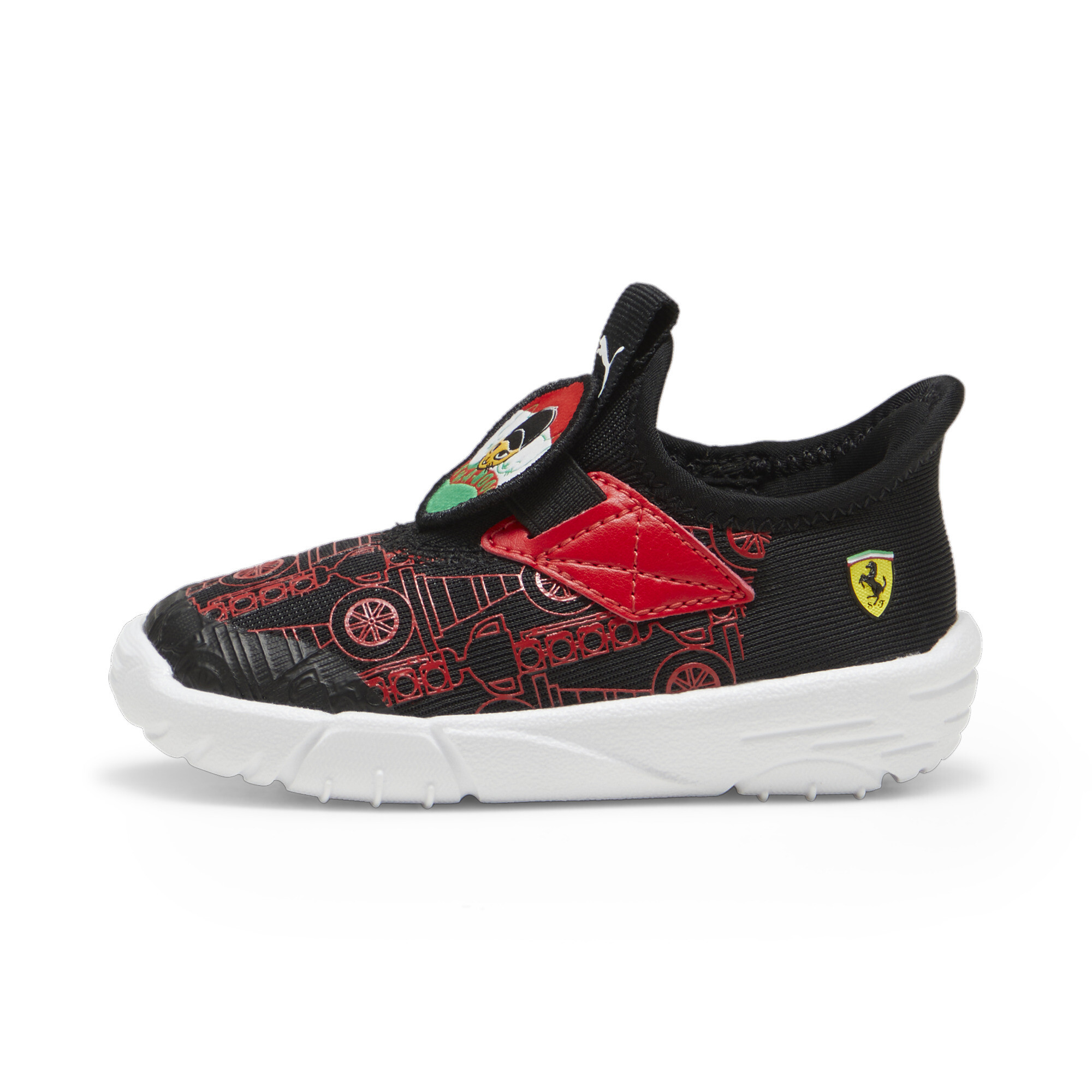 Puma Scuderia Ferrari Slipkart Sneakers Kleinkinder Schuhe | Mit Colorful | Black/Rosso Corsa | Größe: 19