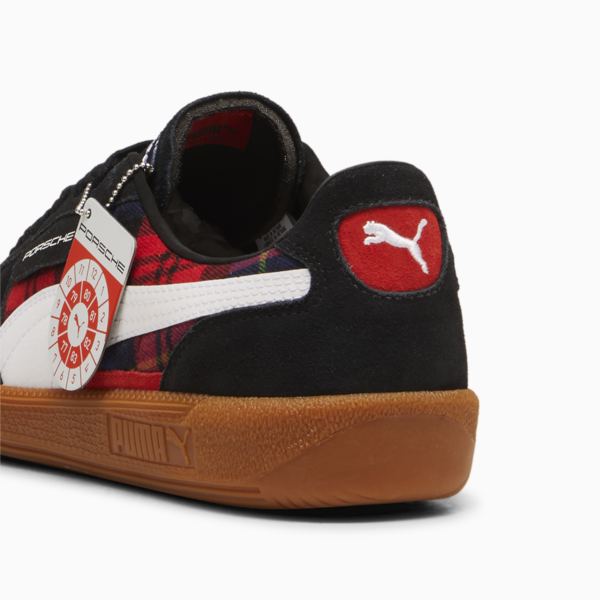 PUMA x PORSCHE LEGACY Palermo Tartan Sneakers Unisex, PUMA Black-PUMA White, large-ZAF