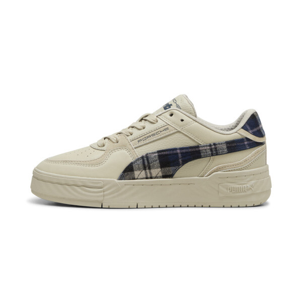 Puma Porsche Legacy Ca Pro Tartan Sneakers In Desert Dust-redmazing