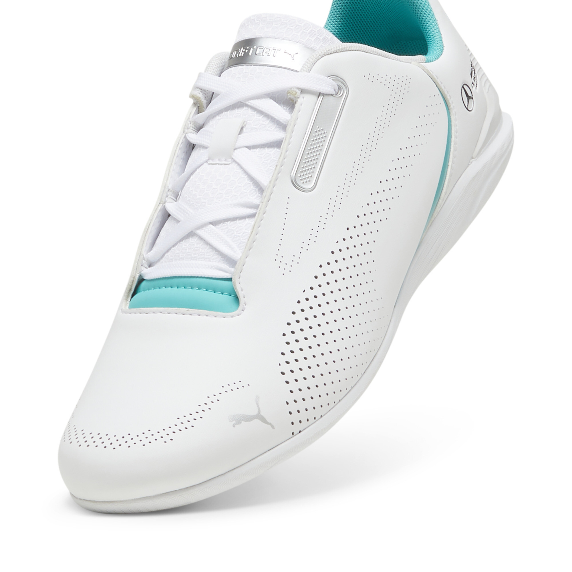 Men's PUMA Mercedes-AMG Petronas F1® Drift Cat Decima 2. 0 Sneakers In White, Size EU 41