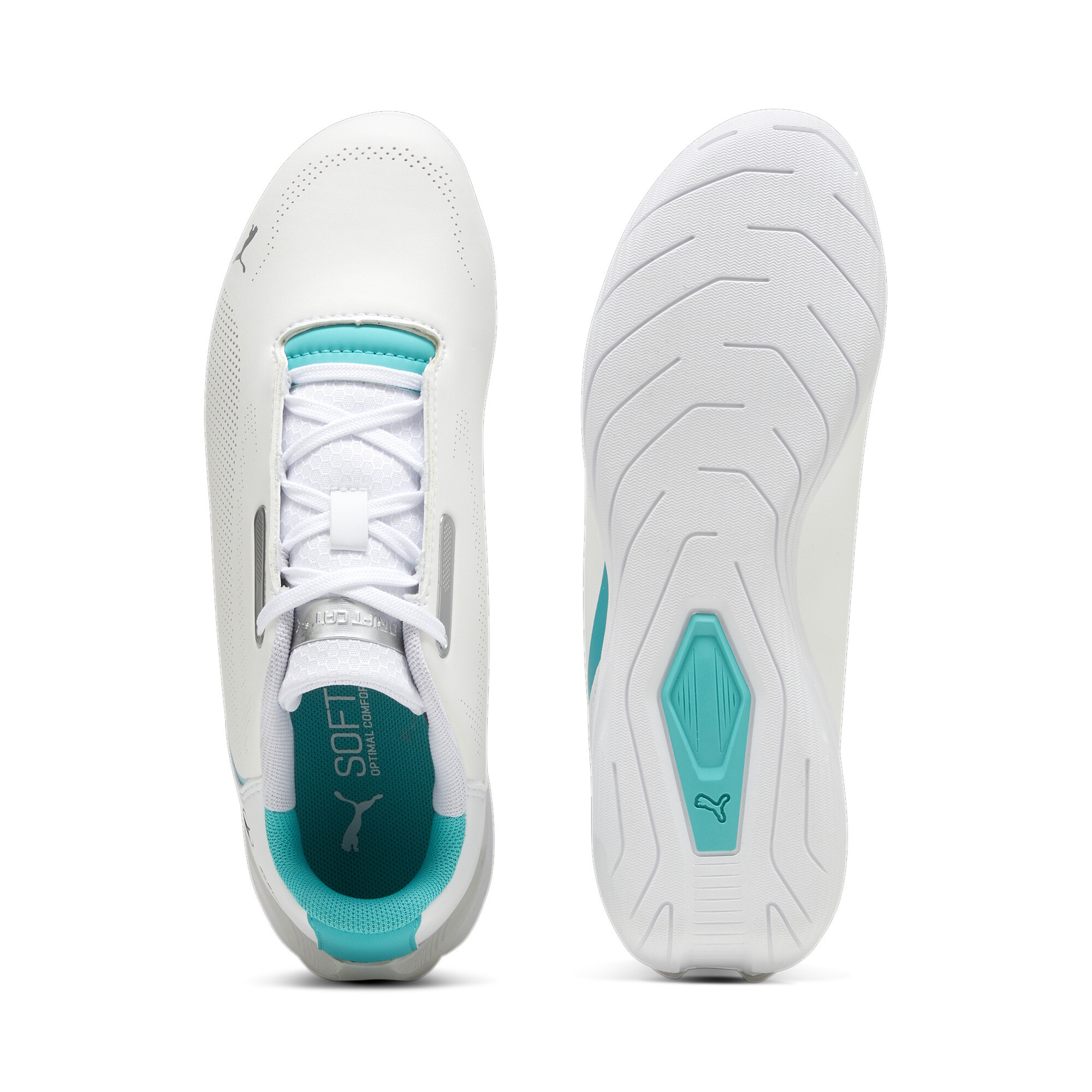 Men's Puma Mercedes-AMG Petronas F1® Drift Cat Decima 2.0 Sneakers Youth, White, Size 37, Shoes