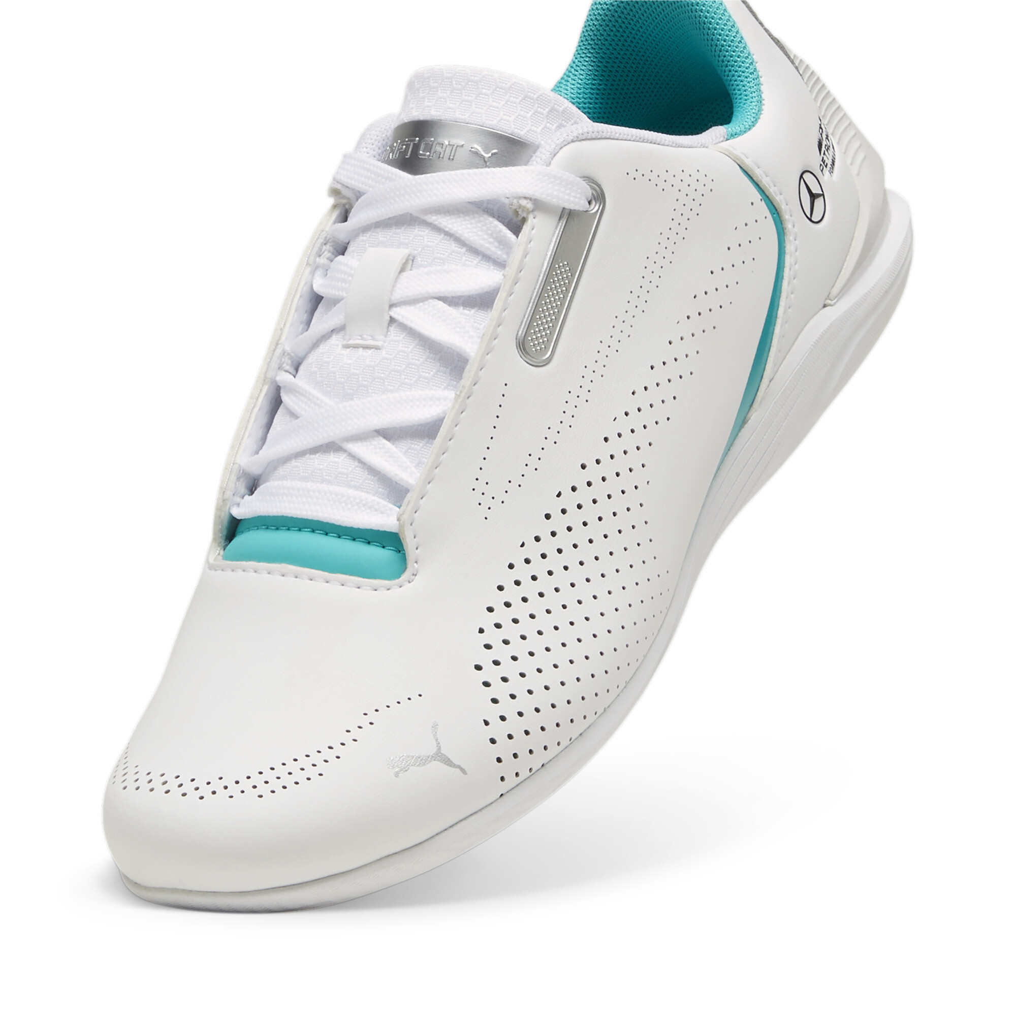 Men's Puma Mercedes-AMG Petronas F1® Drift Cat Decima 2.0 Sneakers Youth, White, Size 37, Shoes