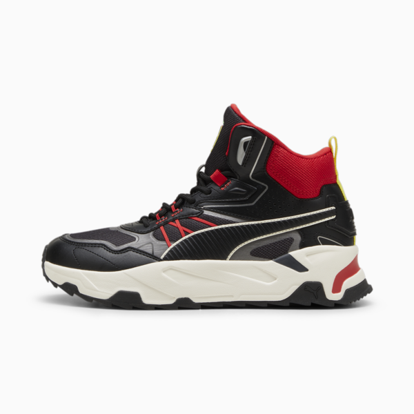 Scuderia Ferrari Trinity Mid WTR Sneakers Men, PUMA Black-Rosso Corsa, large-MEX