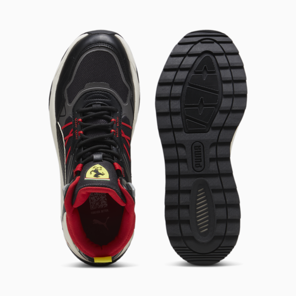 Scuderia Ferrari Trinity Mid WTR Sneakers Men, PUMA Black-Rosso Corsa, large-MEX