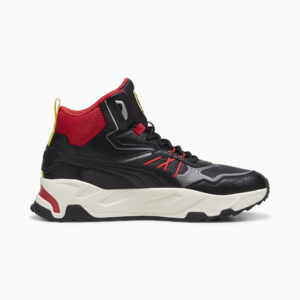 Scuderia Ferrari Trinity Mid WTR Sneakers Men, PUMA Black-Rosso Corsa, large-MEX