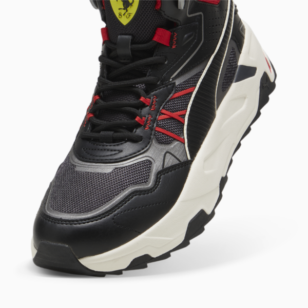 Scuderia Ferrari Trinity Mid WTR Sneakers Men, PUMA Black-Rosso Corsa, large-MEX