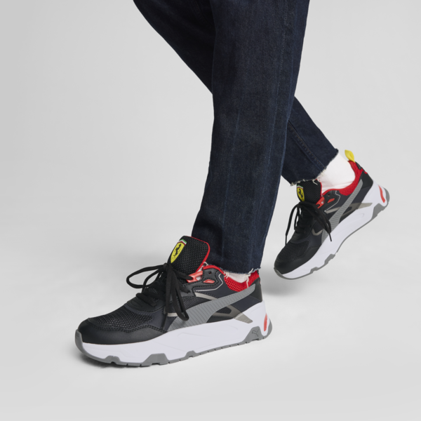 Tenis hombre Scuderia Ferrari Trinity, PUMA Black-Rosso Corsa, large-MEX