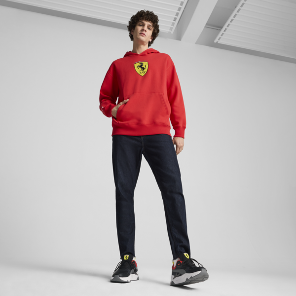 Tenis hombre Scuderia Ferrari Trinity, PUMA Black-Rosso Corsa, large-MEX
