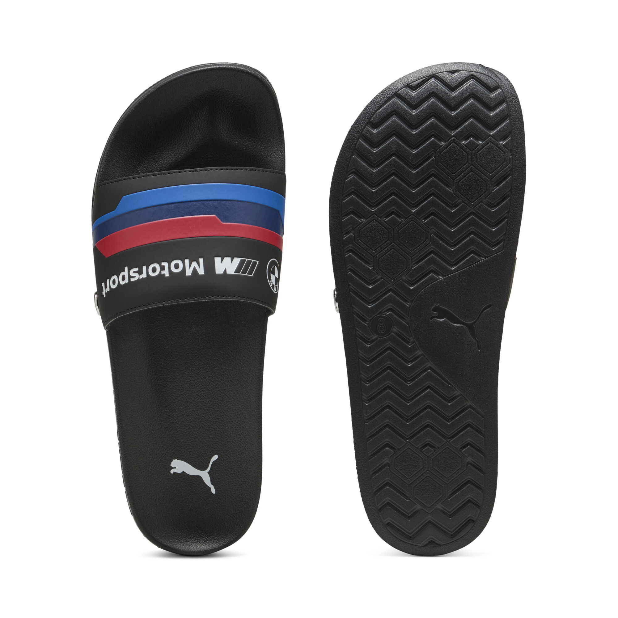 Puma BMW M Motorsport Logo Leadcat 2.0 Slides | Mit Plain | Black | Größe: 44.5