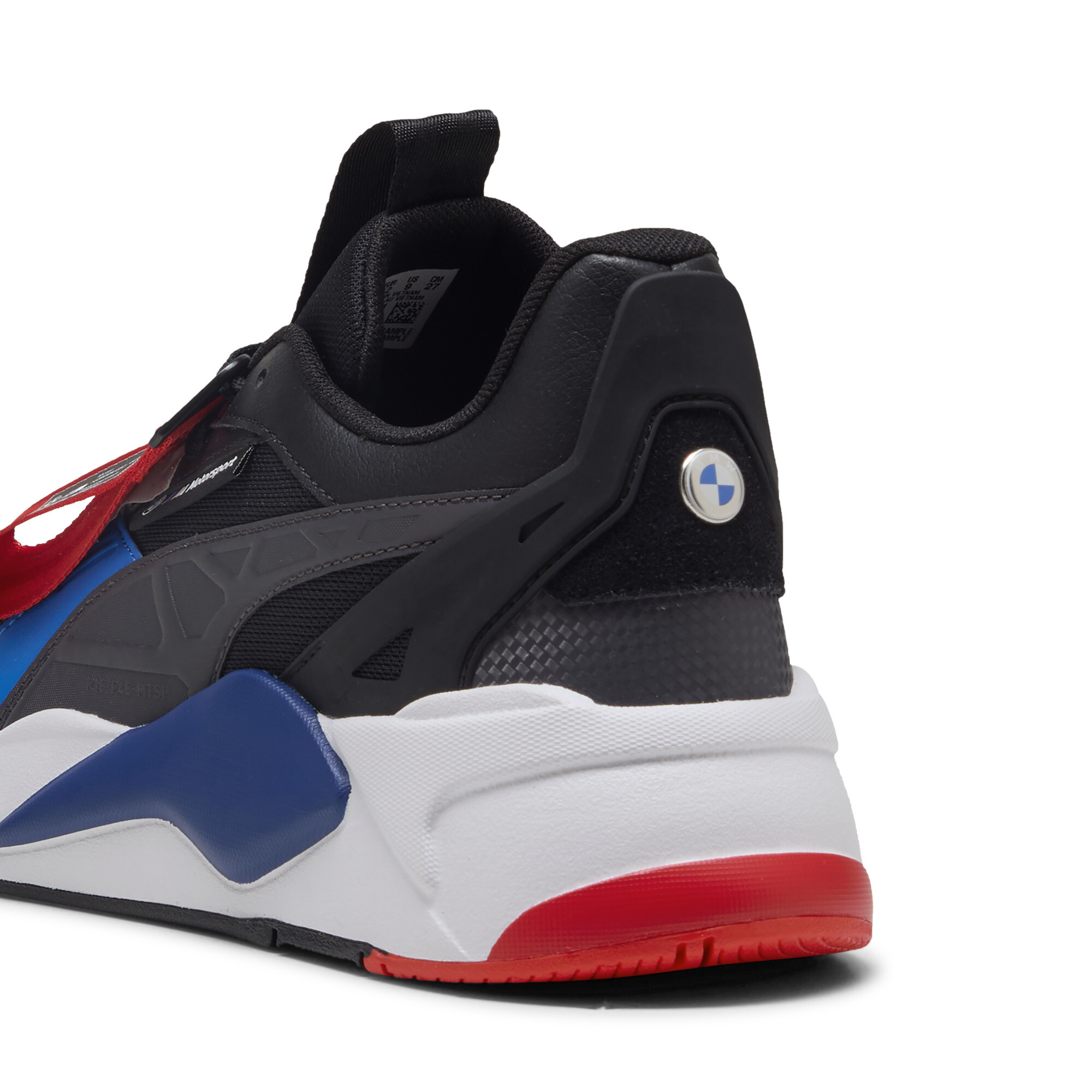 PUMA BMW M Motorsport RS-X sneakers, Zwart/Wit, Maat 40,5 thumbnail 5