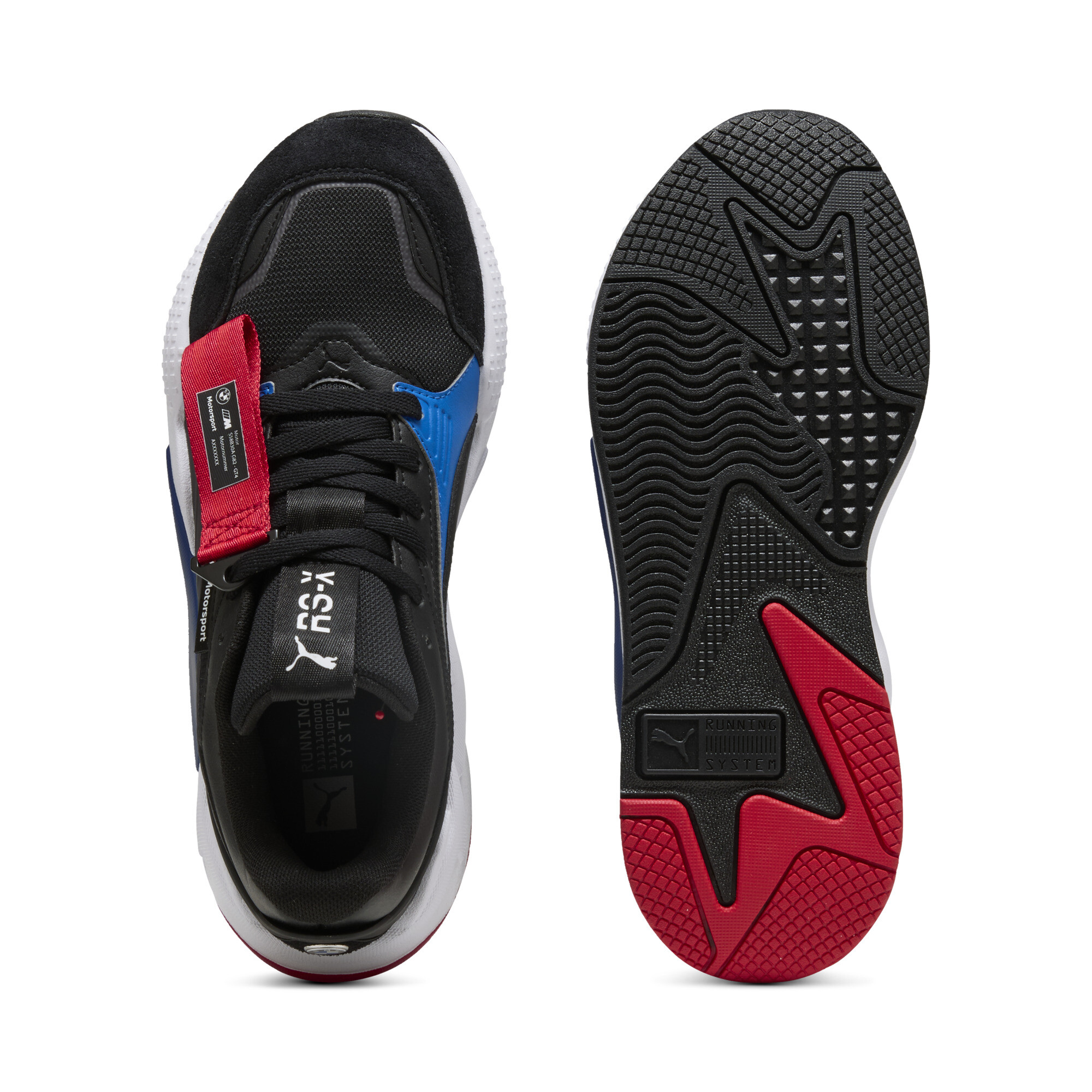 PUMA BMW M Motorsport RS-X sneakers, Zwart/Wit, Maat 40,5 thumbnail 4