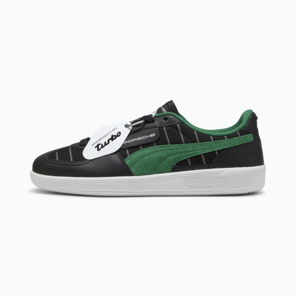 Porsche Legacy Palermo Pinstripe Sneakers, PUMA Black-Archive Green, large-ZAF