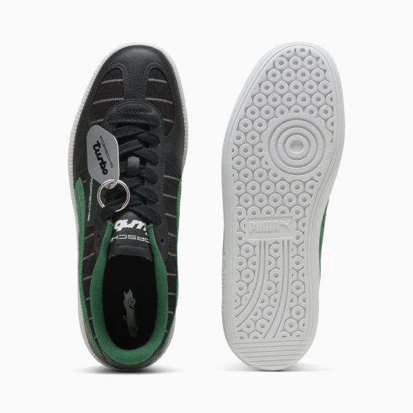 Porsche Legacy Palermo Pinstripe Sneakers, PUMA Black-Archive Green, large-ZAF
