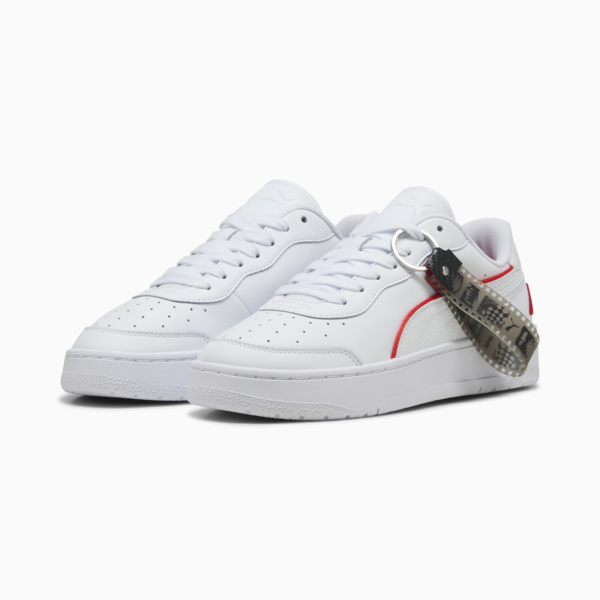 F1® CA Match Sneakers Unisex, PUMA White-Pop Red, large-MEX