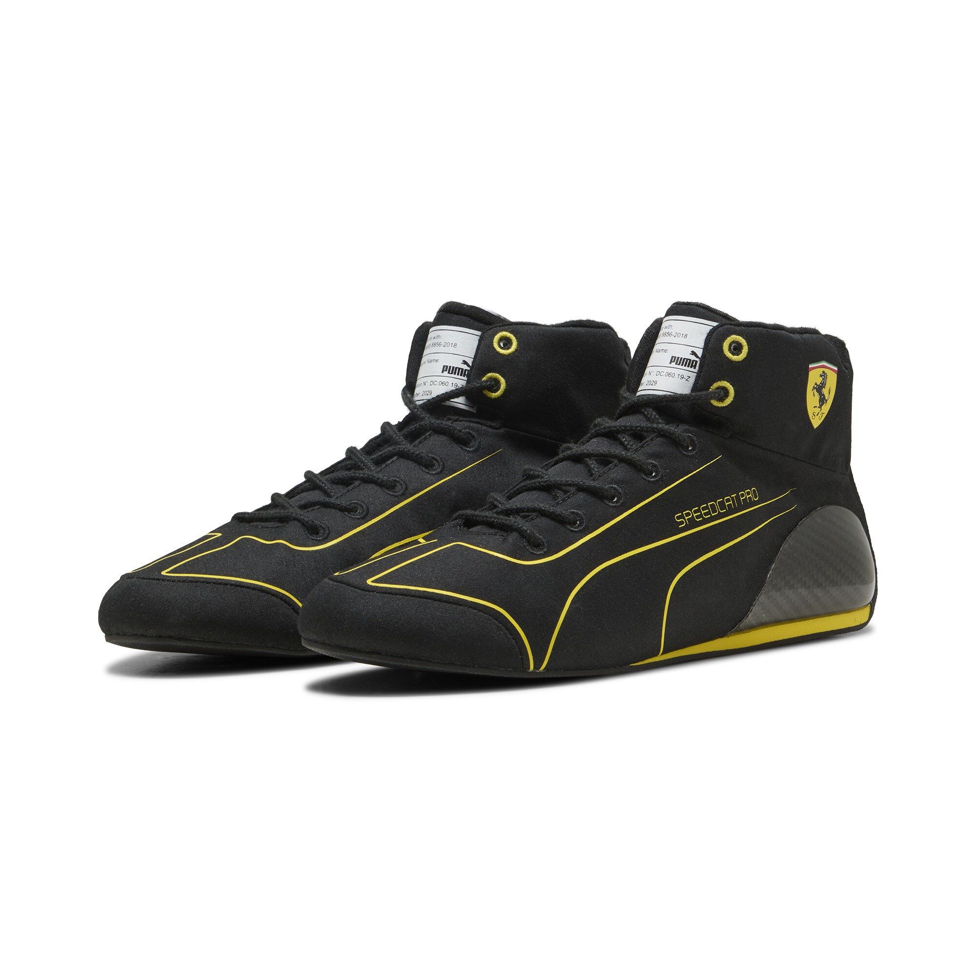 Men's Puma Ferrari Speedcat Pro Monza Motorsport Shoes, Black, Size 47, Shoes