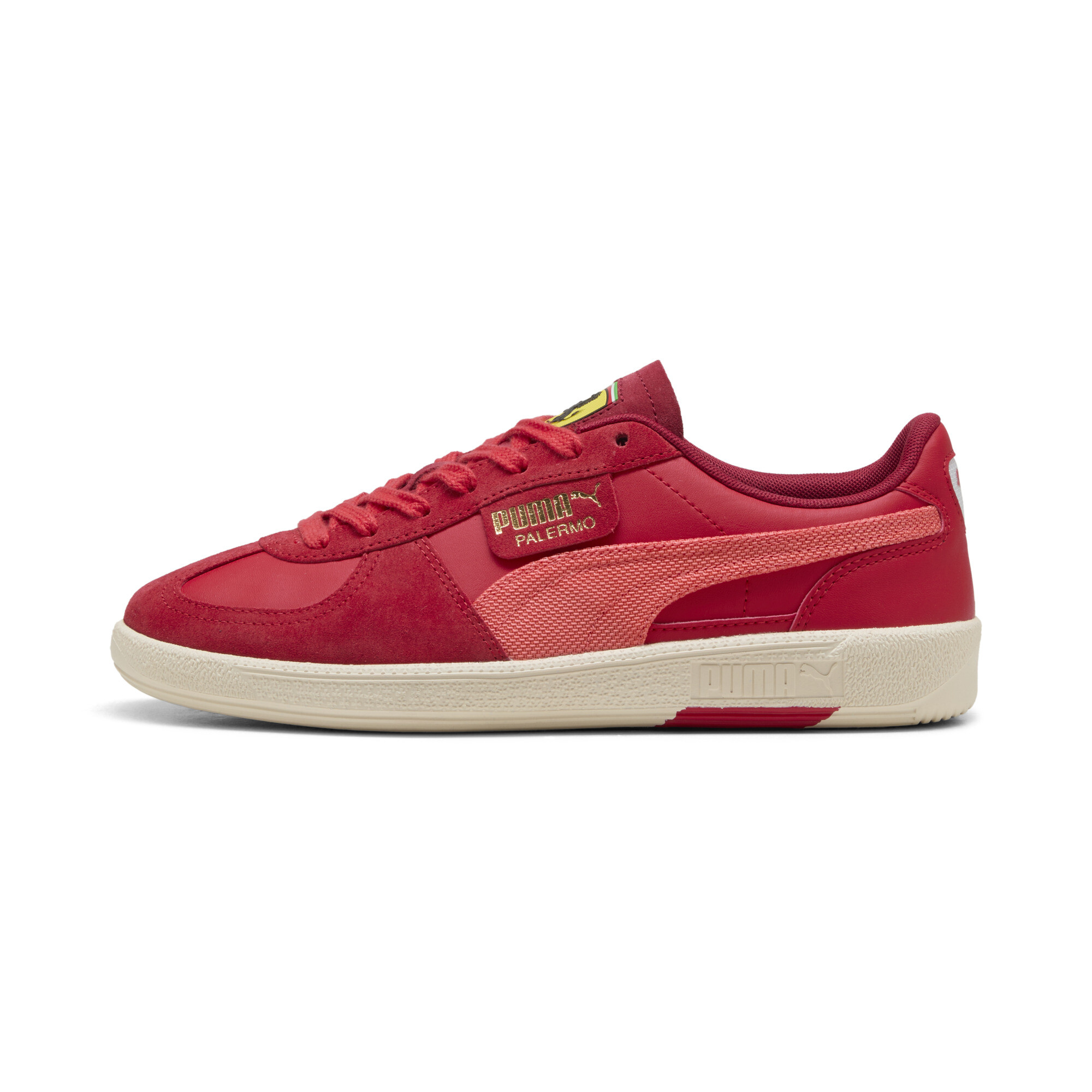 Puma Scuderia Ferrari HP Palermo Sneakers Unisex Schuhe | Mit Plain | Rosso Corsa/Peach Frost | Größe: 40.5