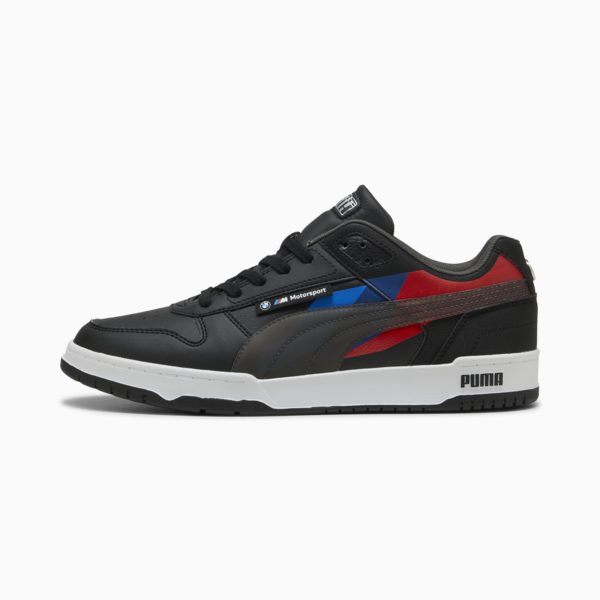 BMW M Motorsport RBD Game Low Sneakers, PUMA Black-Pop Red, large-ZAF