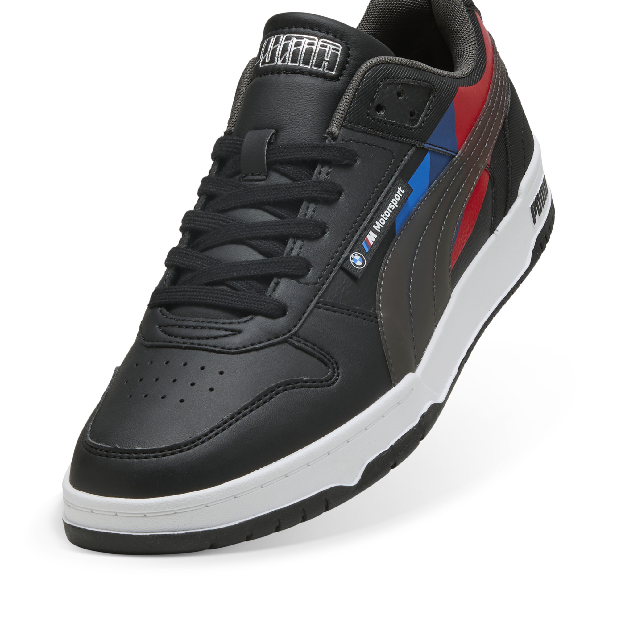 BMW M Motorsport RBD Game lage sneakers, Zwart/Rood, Maat 43 | PUMA