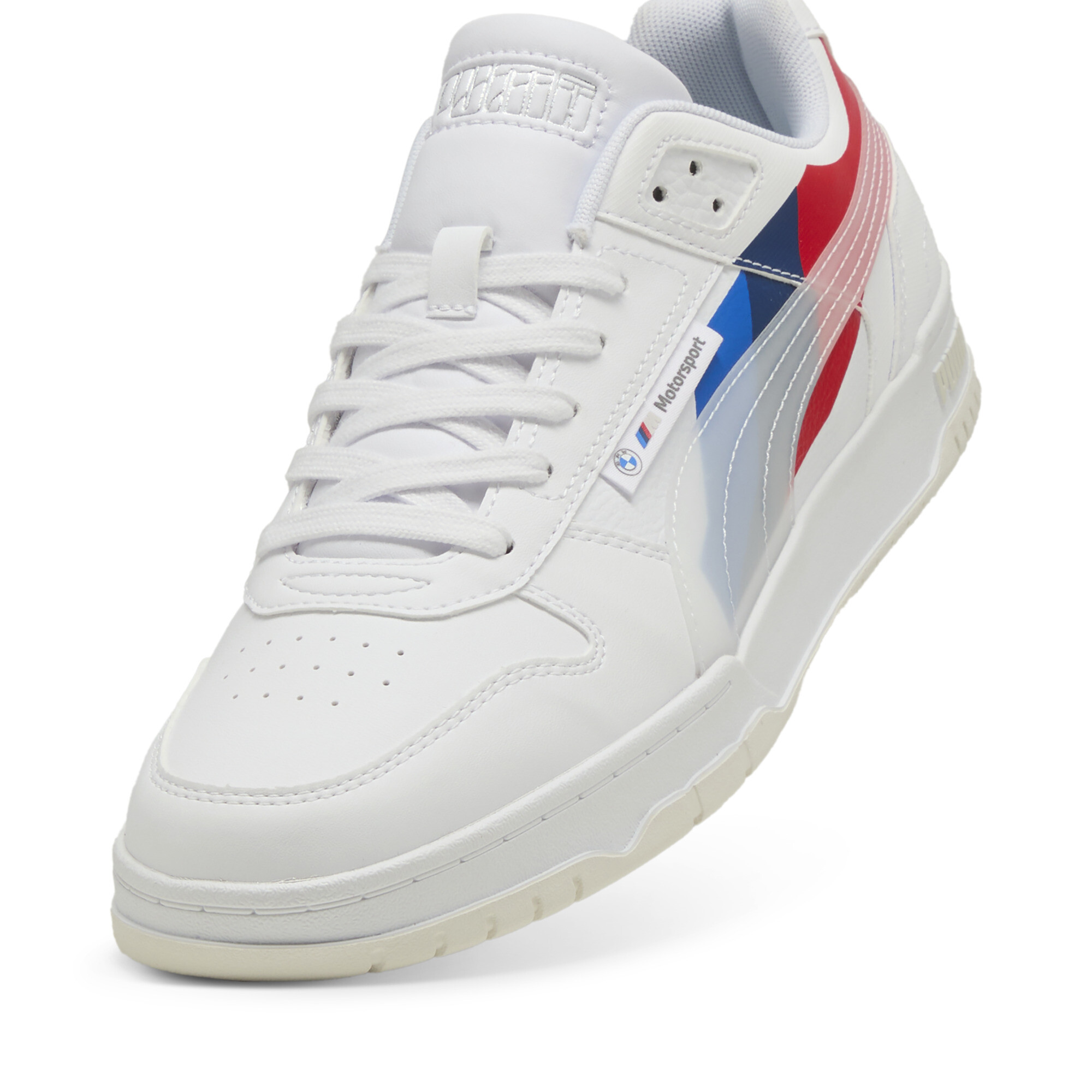 PUMA BMW M Motorsport RBD Game lage sneakers voor Dames, Wit/Rood